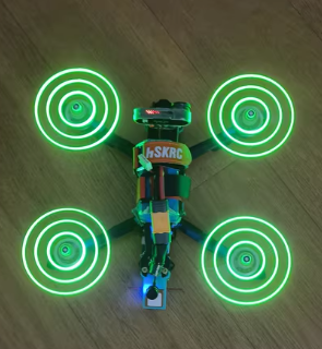 Drone Battery Strap - 2pairs Gemfan 51433L 5.1inch Moonlight LED