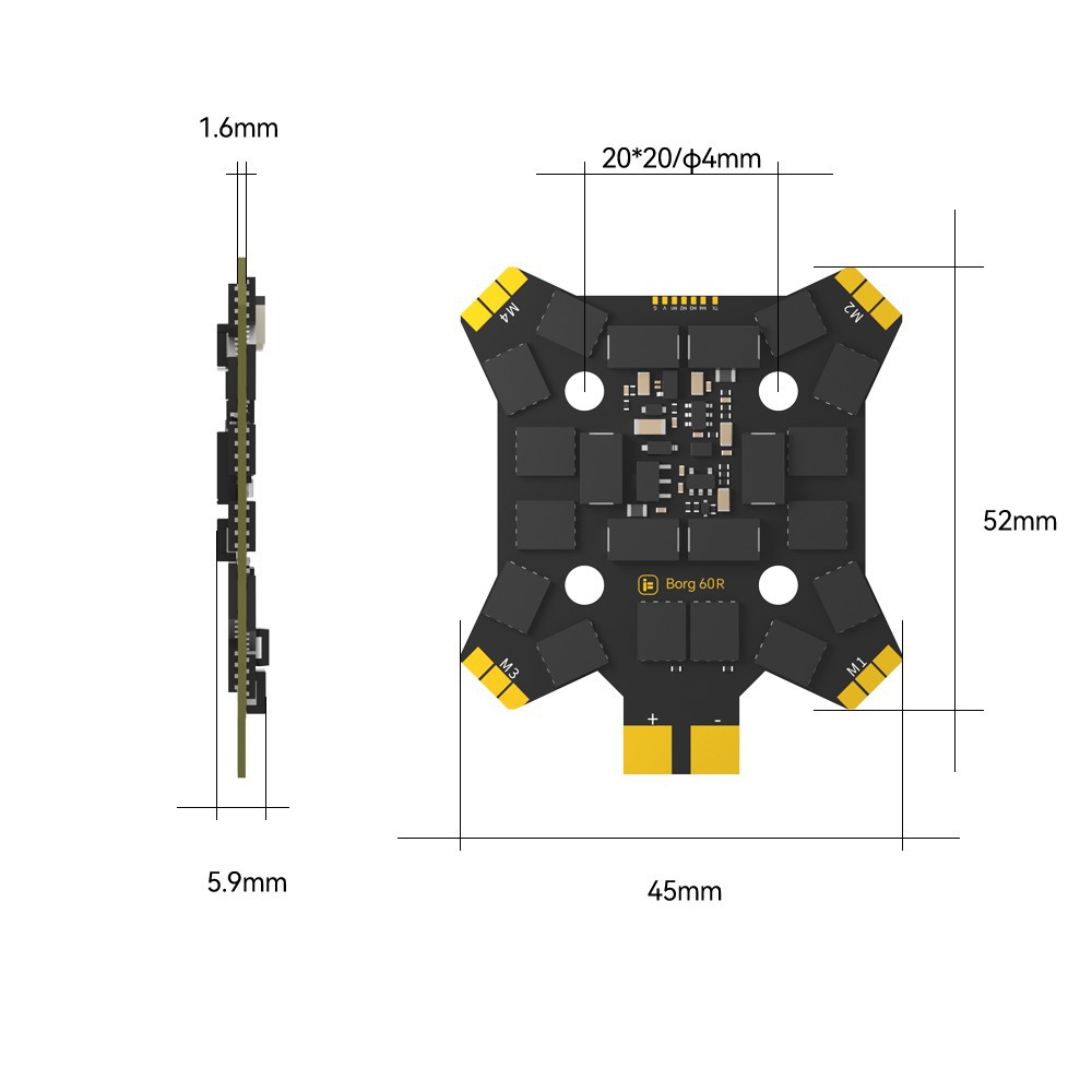 iFlight Borg Mini H7 (ICM42688 - Drone Flight Controller review and price